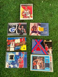 lot 107 image: Basketball Jersey Cards