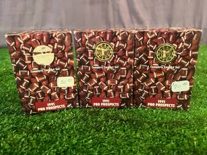 lot 116 image: 3 Sets 1991 Pro Prospects NFL Cards