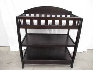 Delta Children Infant Changing Table with Pad & Sheet. Dark Chocolate finish.