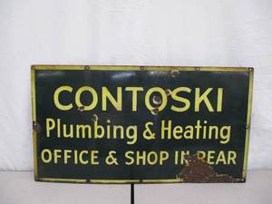 Vintage Porcelain Advertising Sign