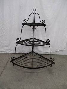 Heavy Metal Corner Plant Shelf