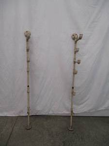 Lot of 2 Steam Punk Pipe Shelving Brackets. Home Decor.