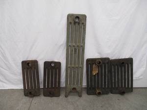 Lot of 5 Vintage Cast Iron Radiator Sections. American Radiator.
