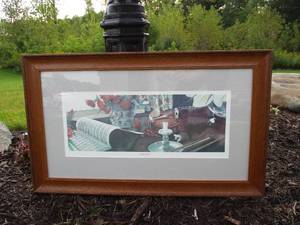 Framed Art Print. Silent Strings signed by artist David Gill 1012500