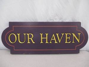 Wood Sign. Our Haven  Home Decor