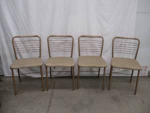 Set of 4 Vintage Cosco folding chairs.