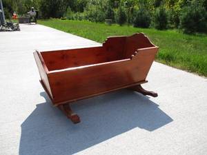 Vintage Wood Cradle
