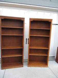Pair of Wood Bookcases.