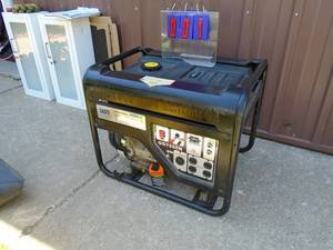 UST 7500 watt gas generator. 6 hours on meter. Fired on ether. Didnt put any gas in it. As shown. THIS ITEM HAS A RESEREVE