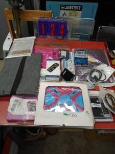 Assorted tablet & misc. electronics. As  shown.