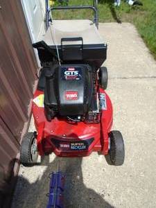 Toro personal pace mower with bagger. Tested & works. Nice condition. As shown.