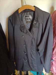 lot 22 image: Womans Size Large Nylon and Polyester SpringFall Rose Colored Jacket and a London Fog Womans Large Jacket