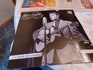 lot 77 image: 9 Items of Elvis Memorabilia Two Collectors Edition Calendars, Summer 1994 Elvis International Forum and More