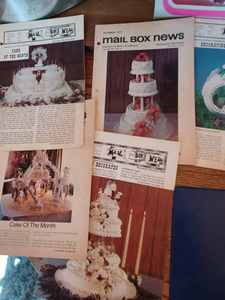 lot 205 image: Large Lot of Cake Baking and Cake Decorating Items Wilton 13-inches by 19-inches Aluminum Sheet Cake Pan, 10 Round Cake Pans