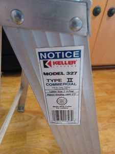 lot 295 image: Keller Type II Commercial Aluminum Step Stool