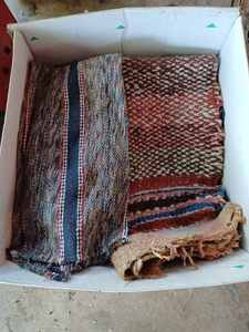 lot 412 image: Three Home-Made Throw Rugs and Two Runners