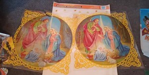lot 538 image: Holiday Decorations for Windows, Walls, and to Hang from the Ceiling, for Home or Classroom