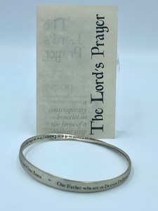 lot 44 image: The Lords Prayer Sterling Bangle
