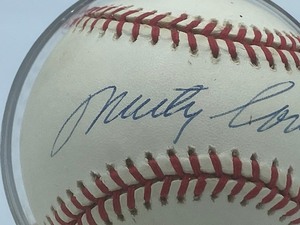 lot 29 image: Signed Marty Cordova Baseball