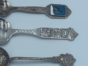 lot 62 image: Three Danish Vintage Souvenir Spoons