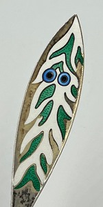 lot 60 image: 1970 Michelsen Sterling and Enamel Spoon