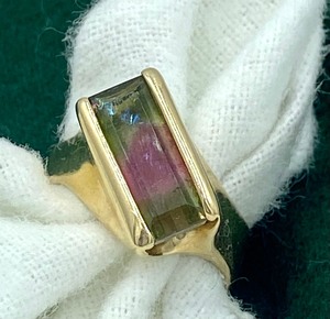 lot 67 image: Beautiful Tourmaline and 14K Ring