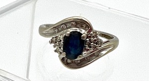 lot 94 image: Sapphire and Diamond 10k Ring