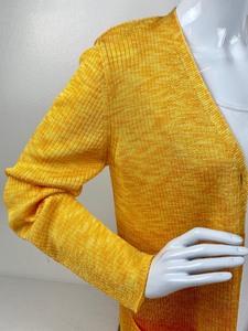 lot 80A image: Vintage Vibrant Yellow Escada Button up Sweater