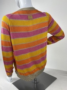 lot 129 image: Dolce and Gabanna Striped Button Down Sweater