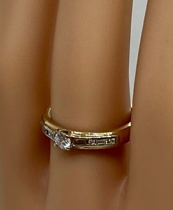 lot 108 image: 14k and Diamond Fashion Ring