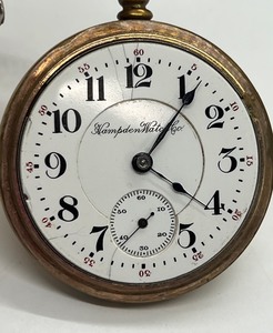 lot 53 image: Vintage Hampden Pocket Watch