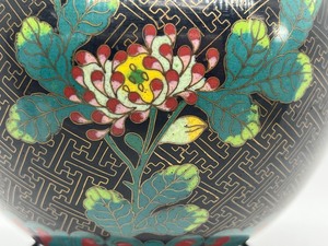 lot 73 image: Beautiful Cloisonn Vase with Stand