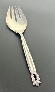 lot 144 image: Georg Jensen Sterling Silver Acorn Meat Fork