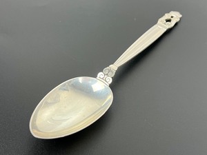 lot 147 image: Georg Jensen Acorn Sterling Silver Serving Spoon
