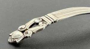 lot 150 image: Georg Jensen Sterling Silver Acorn Cream Spoon