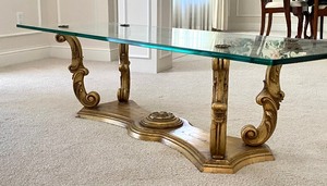 lot 193 image: Vintage Hollywood Regency Style Coffee Table