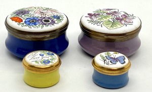 lot 172 image: Four Miniature Trinket Boxes by Crummies