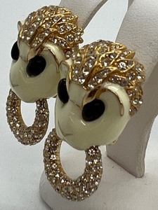 lot 179 image: Vintage Ciner Panther Earrings