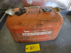 lot 51 image: Johnson 6 Gallon Marine Fuel Can...