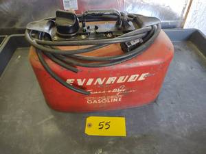 lot 55 image: Evinrude 4 Gallon Marine Fuel Can...