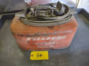 lot 56 image: Evinrude 4 Gallon Marine Fuel Can...