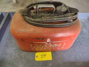 lot 59 image: Evinrude 6 Gallon Marine Fuel Can...