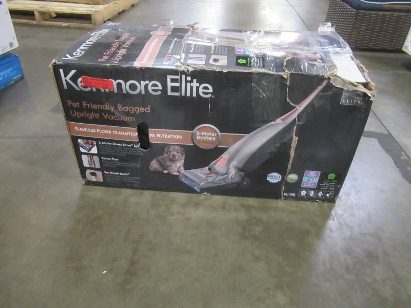 lot 107 image: Kenmore Elite Pet Friendly Bagged Upright Vacuum, BU1018. Open Box.