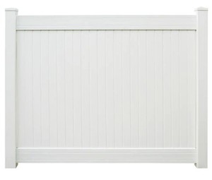 lot 185 image: Sixth Avenue Wexford 6 ft. x 8 ft. White Vinyl Privacy Fence Panel, LBP8651 (2 Boxeskit). Unclaimed Freight.