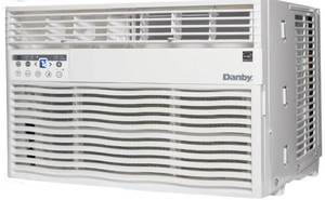 lot 196 image: Danby 8,000 BTU Window Air Conditioner with Wireless Control Feature, CERTIFIED REFURBISHED  - MANUFACTURE BOUND.