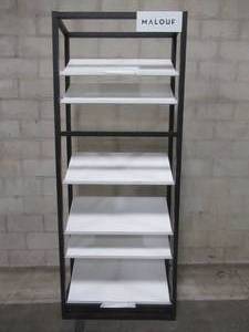 lot 213 image: Metal Retail Store Display Rack Used for Pillows and Bedding, 36 x 15 x 90 12 Tall.