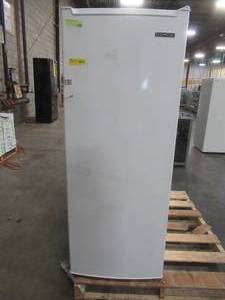 lot 248 image: Thomson Upright Freezer 6.5 cu. ft., TFRF690 - SLIGHTLY USED SCRATCH AND DENT, Puncture Inside of door, - WORKS