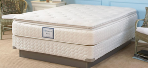 lot 8 image: Brand New Sealy Posturepedic Reserve Series Ultra Plush Queen Euro Pillow Top Mattress