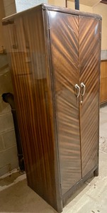 lot 51 image: Vintage Harris Hub Metal Wardrobe