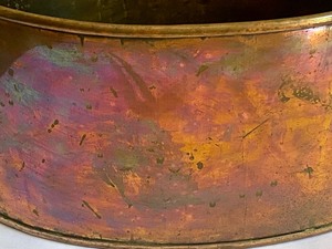 lot 38 image: Beautiful Double Handled Copper Container